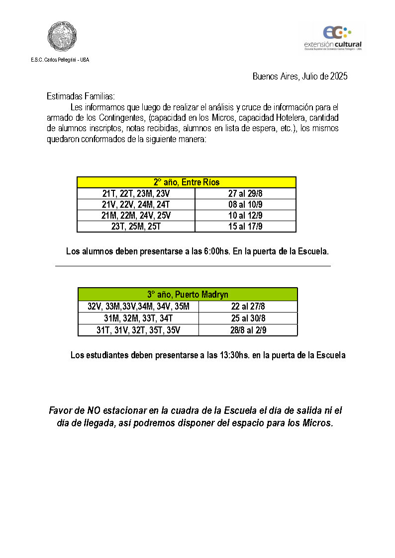 Contingentes web 2025