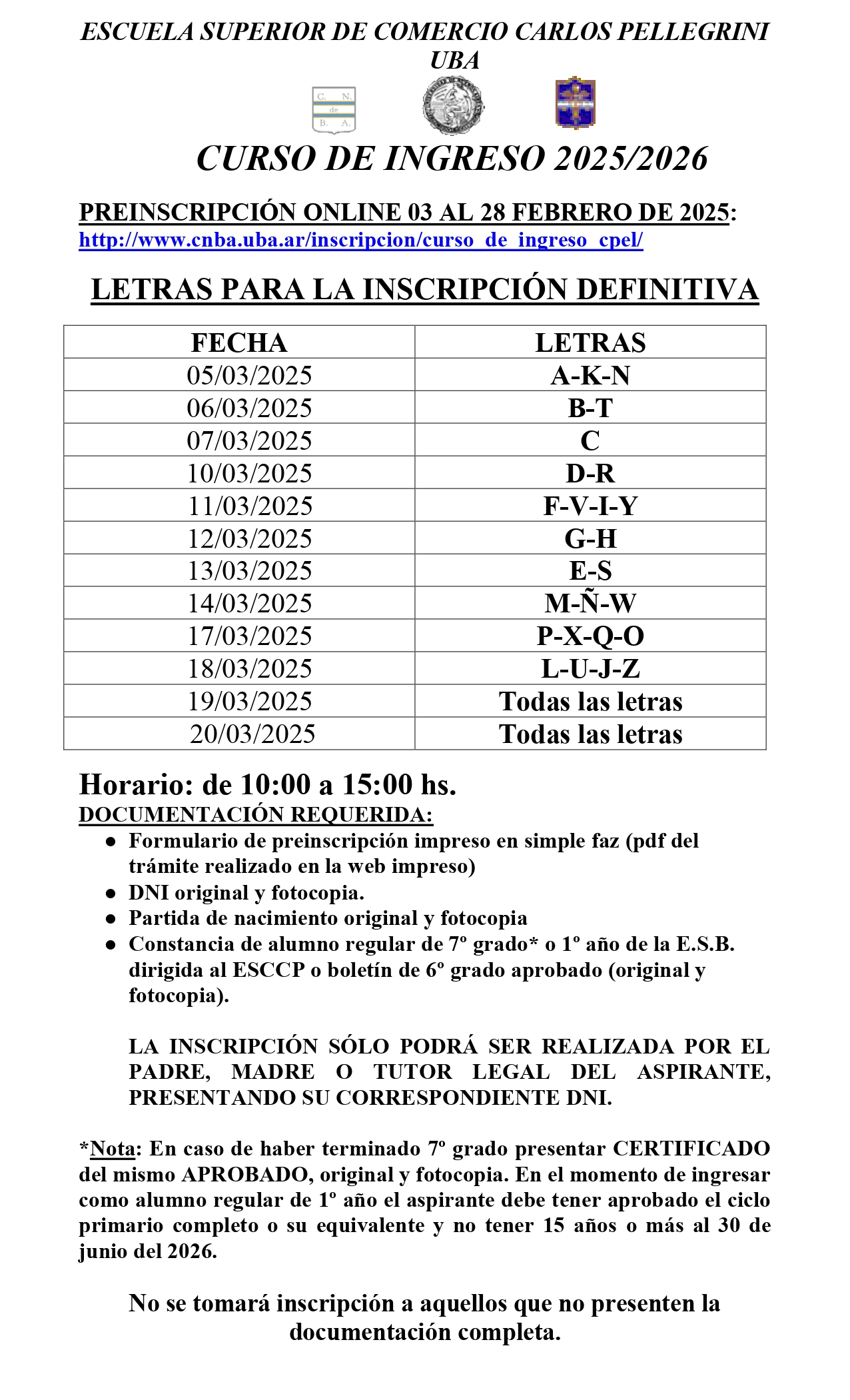 letras Pellegrini 2025 page 0001